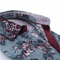 Eight X - Oxblood Button Down Shirt