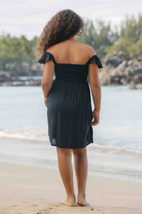 Tiare Hawaii Girls Hollie Dress in black - kids' dress - detail view