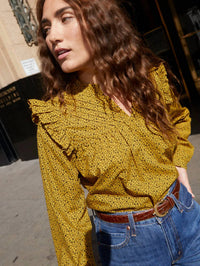 Tilly A Line Ruffle Top