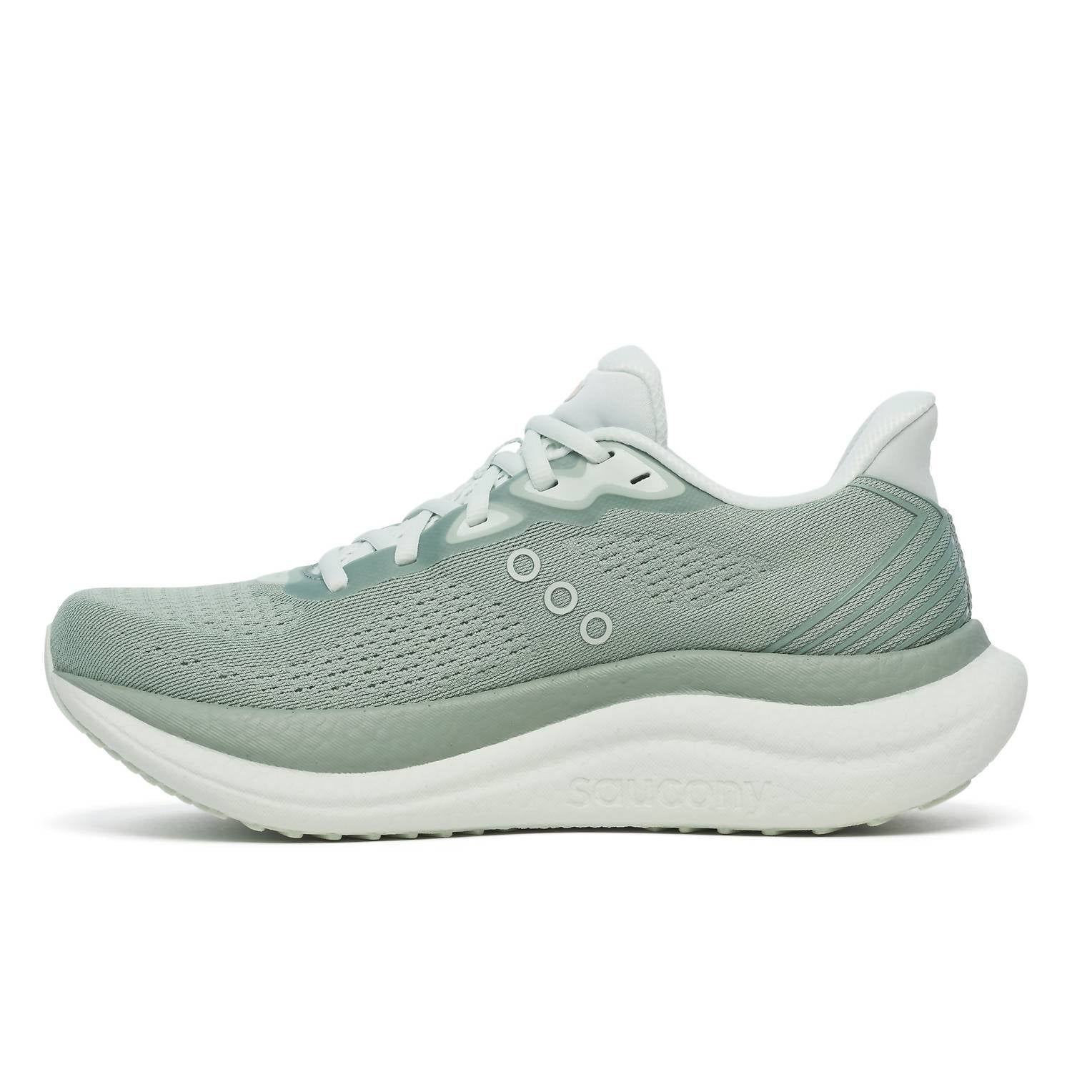 SAUCONY Women's Triumph 23 Shoes in iceberg aloe - women's shoe - detail view