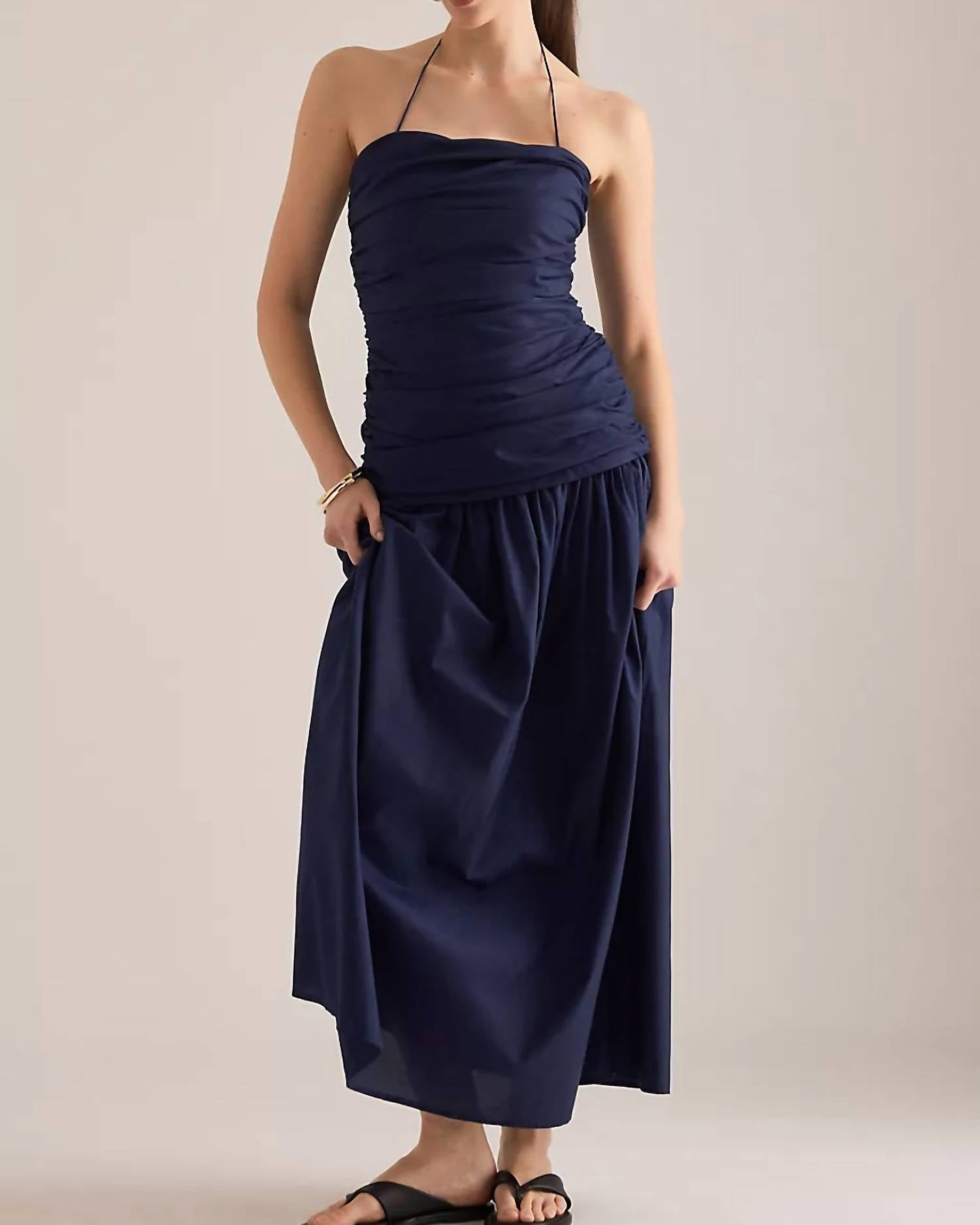 Faithfull The Brand - Notte Ruched Drop-waist Maxi Dress