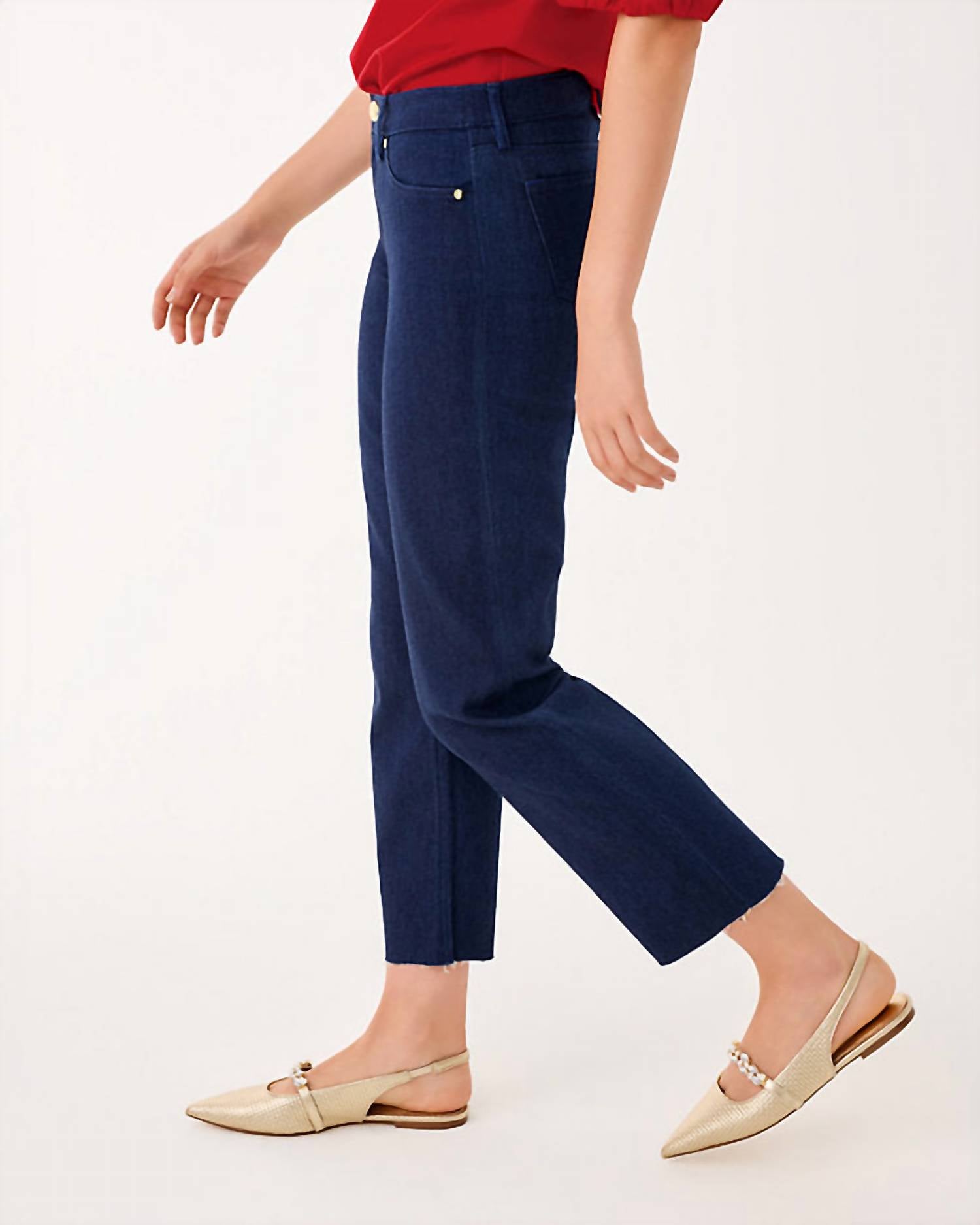 Lilly Pulitzer - Women's Lindessa Embellished Crop Jeans