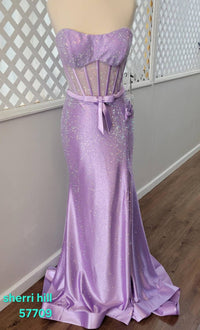 Sherri Hill - Women's Glittery Corset Dress