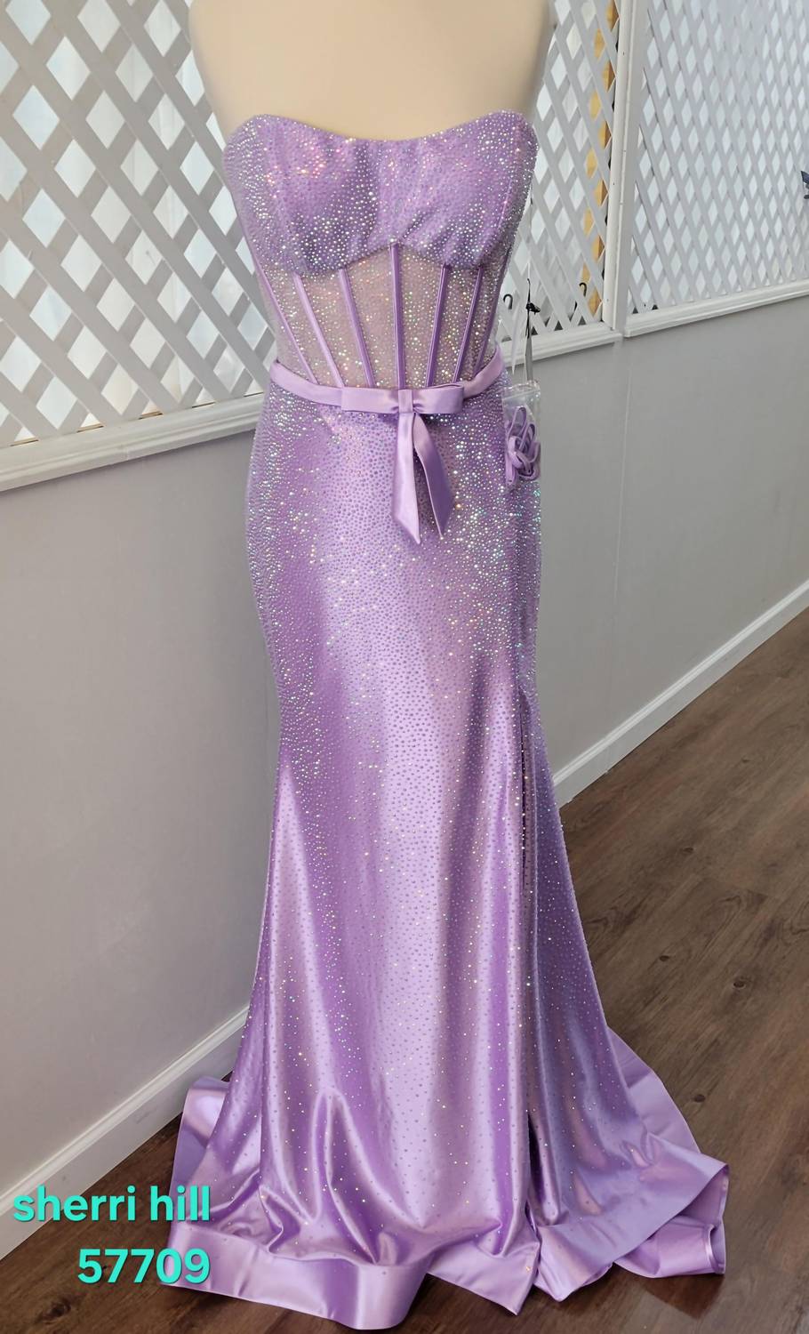Sherri Hill - Women's Glittery Corset Dress