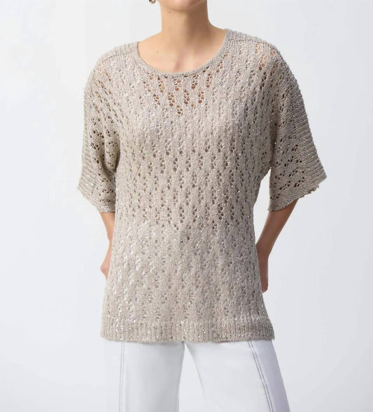 Joseph Ribkoff - Sequined Dolman Sleeves Top