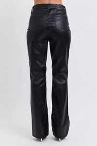 Judy Blue - Faux Leather Bootcut Jeans