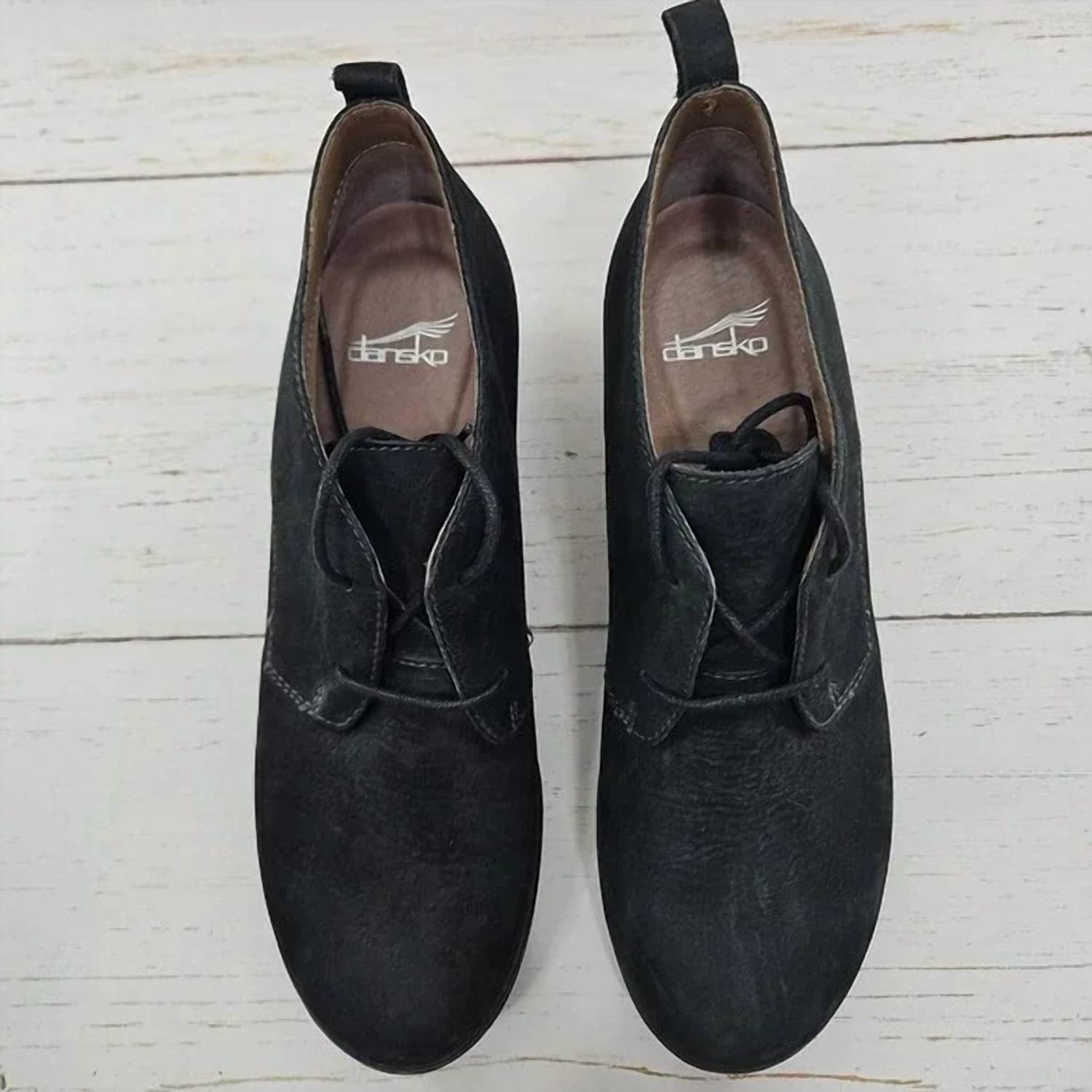 Dansko - Women's Cadee Suede Leather Wedge Lace Up Bootie