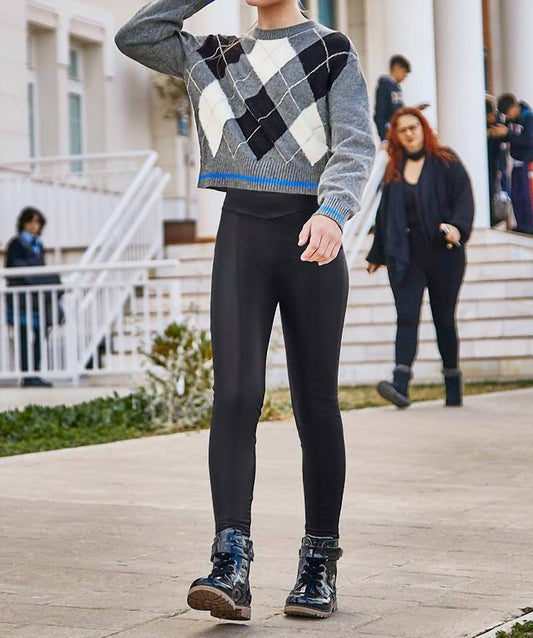 Mayoral - Leatherette Leggings Bg