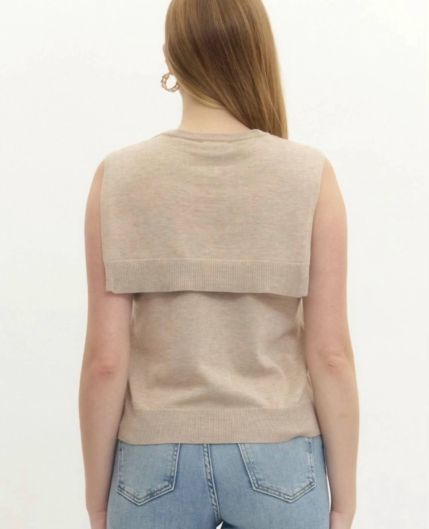 Entro - Casually Tied Knit Top