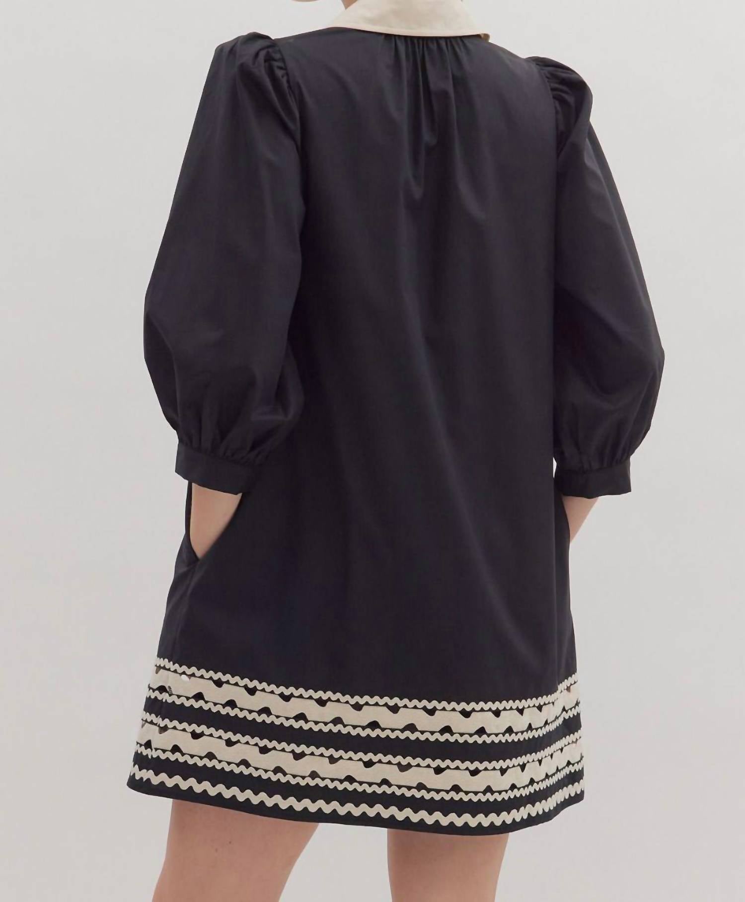 Entro - Contrast Mini Dress