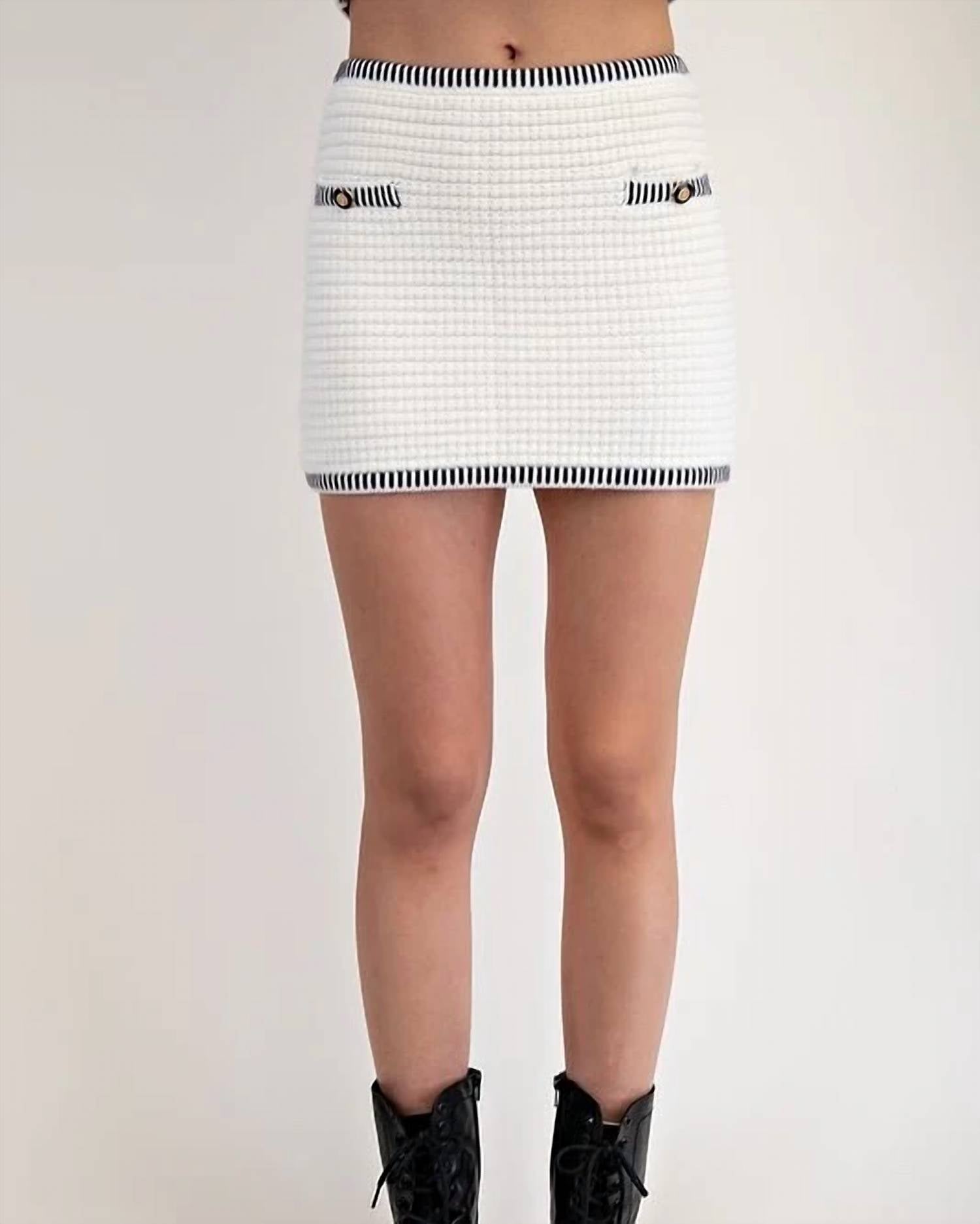 Edit By Nine - Olivia Knitted Mini Skirt Set