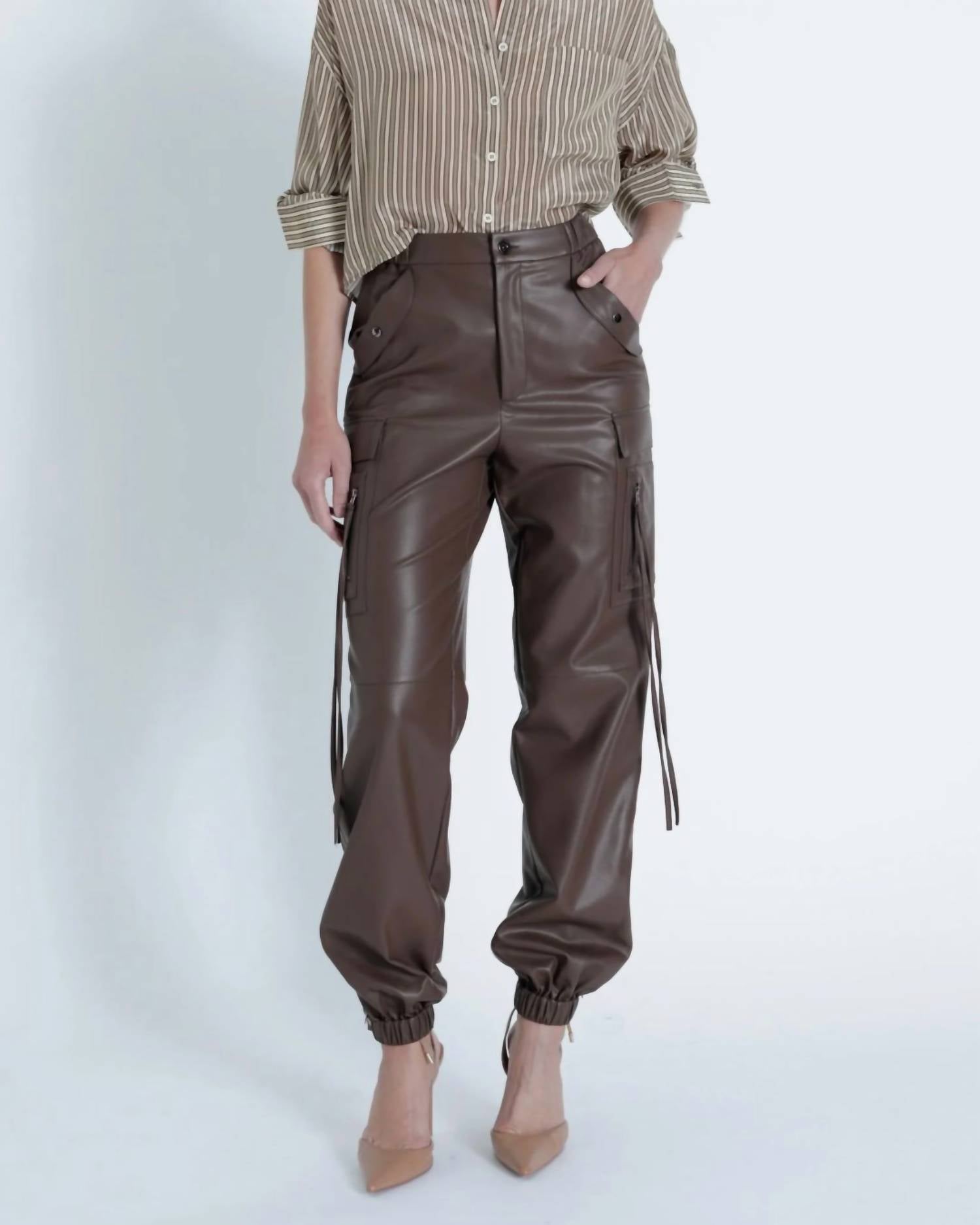 Karina Grimaldi - Sarah Vegan Leather Pants