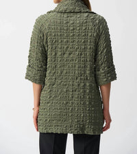 Joseph Ribkoff - Bubble Jacquard Trapeze Coat