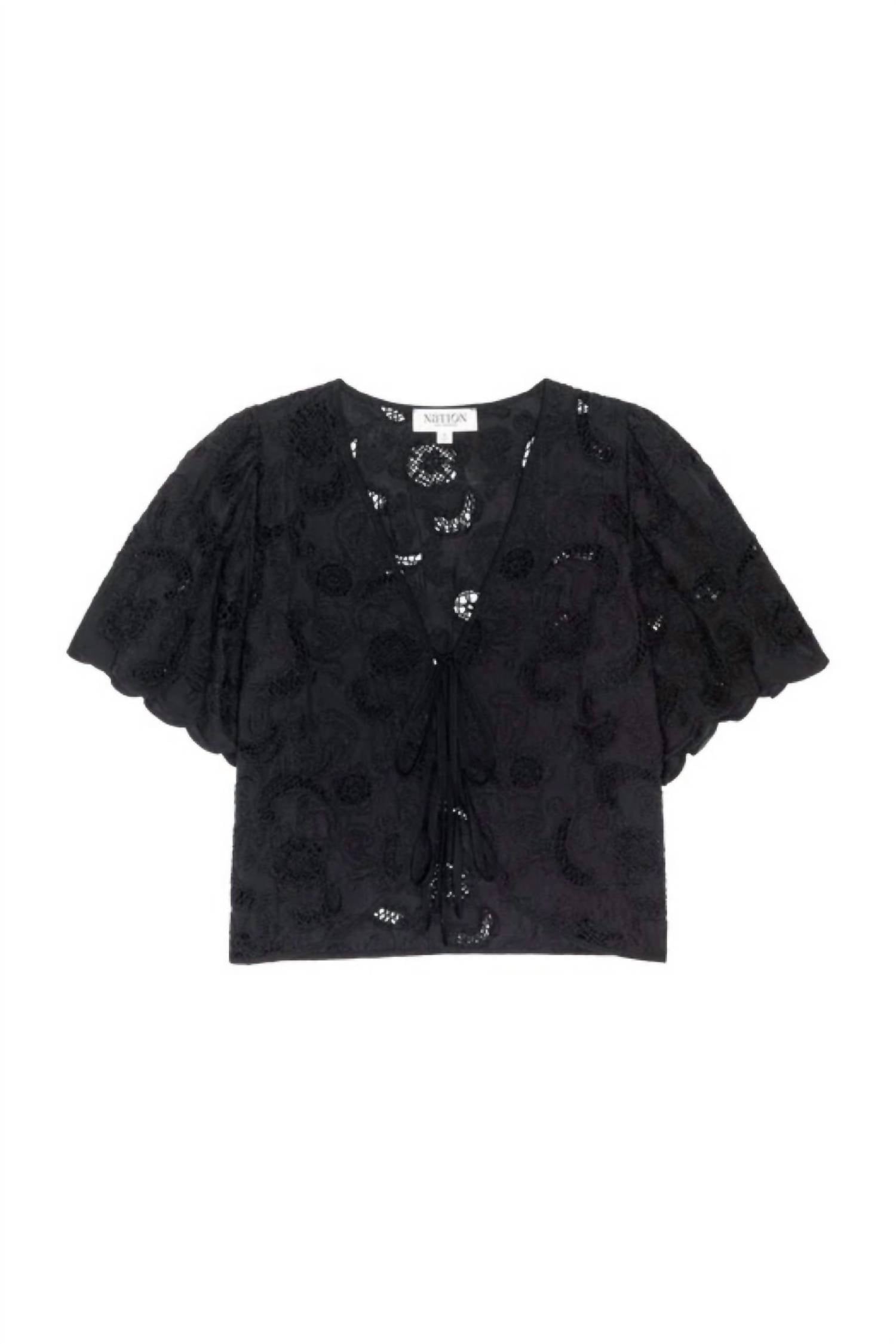 Nation Ltd - Rosalyn Tie Front Top