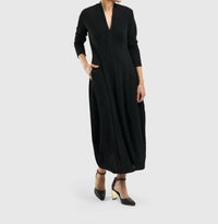 ALEMBIKA Elvira Cocoon Dress in black - women's dress - view 5