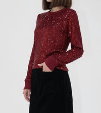 Another Love - Nessa Long Sleeve Sequin Top