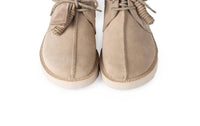 Clarks Men's Desert Trek Gtx Shoe in sand suede - men's sneaker - detail view