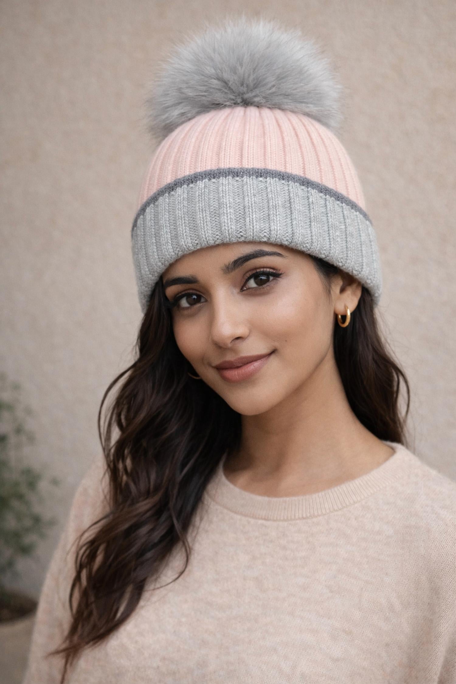 Mitchie's Matchings Fox hat in light grey - women's hat