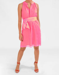 GRETCHEN SCOTT Sorbet Mini Dress in pink orange - women's dress - view 5
