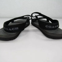 Coach Men's Sport Sandals in black - men's sandal - detail view