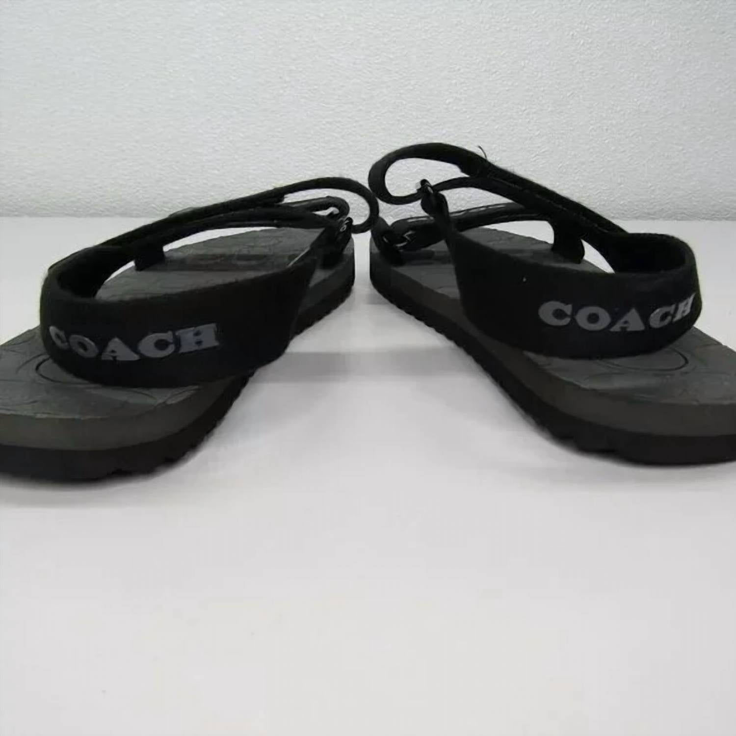 Coach Men's Sport Sandals in black - men's sandal - detail view