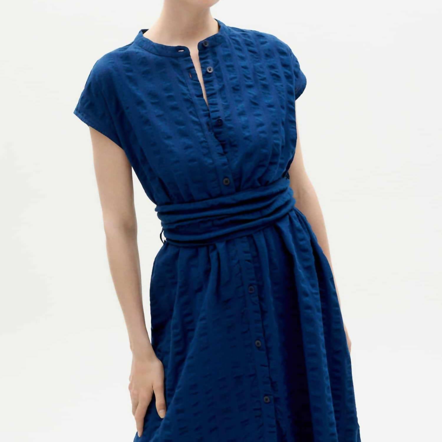 Thinking Mu - Seersucker Gretel Dress
