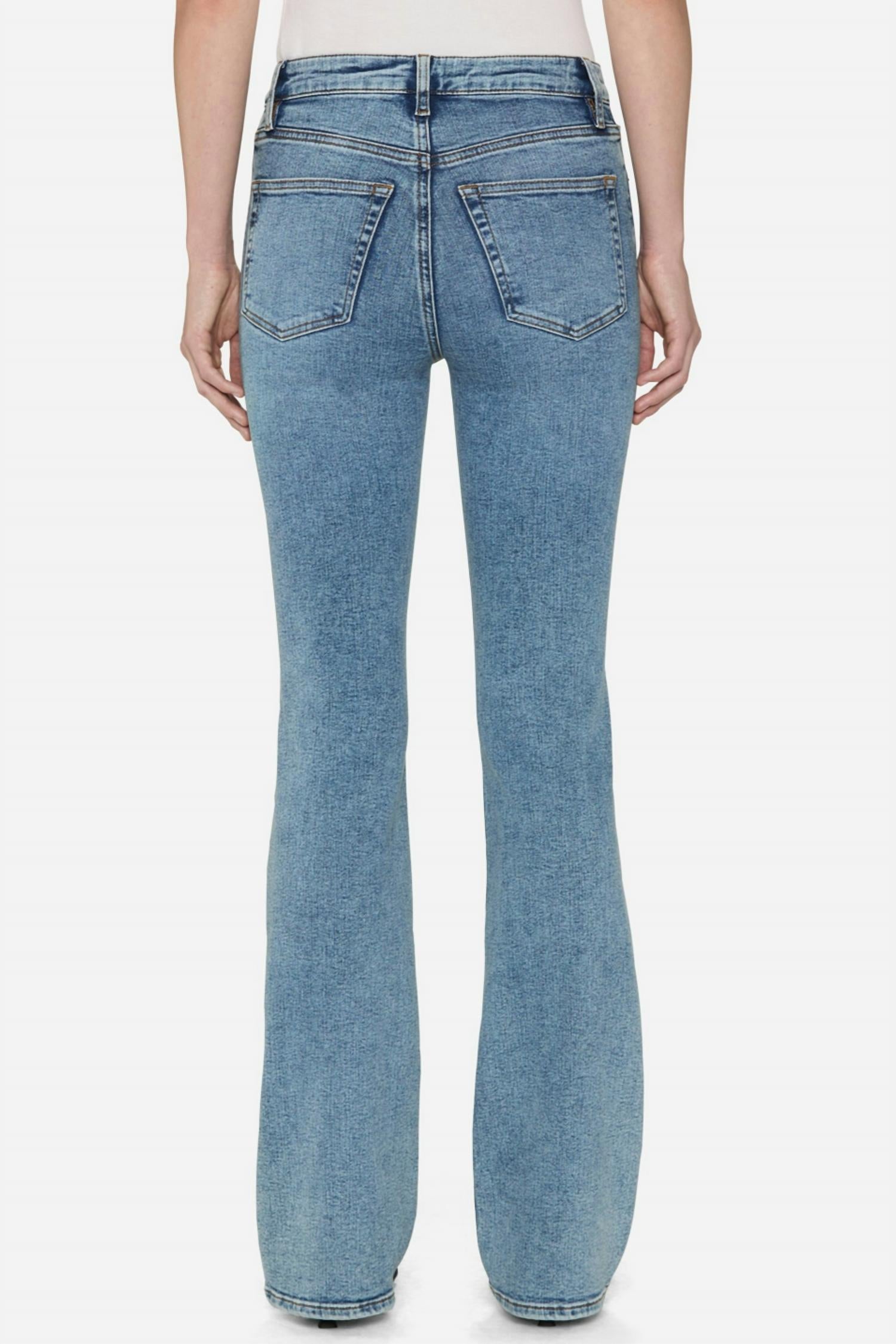 FRAME Reboot High Rise Jeans in blue - women's jeans - alternate view