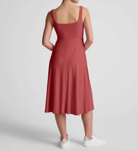 Beyond Yoga - Featherweight At The Ready Square Neck Dress
