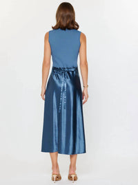 Current Air - Metallic Front Midi Knit Dress