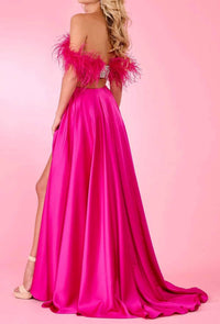Rachel Allan - Ornate Corset Cutout Prom Dress