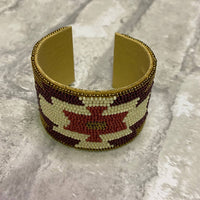 Panache - Women's Tribal Seed Bead Cuff Bracelet