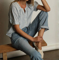Dylan - Marin Cuffed Denim Top