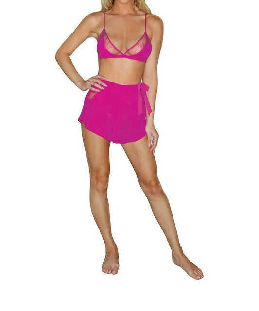 Dreamgirl - Shiffon & Lace Pajama Set