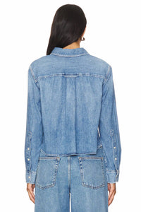Citizens Of Humanity - Baby Shay Long Sleeve Denim Crop Shirt