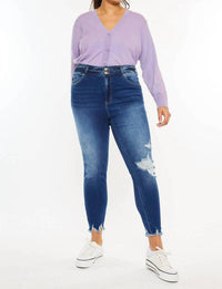 Kancan - High Rise Double Button Skinnies