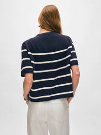 White + Warren - Cashmere Roll Trim T-shirt