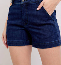 Judy Blue Dani High-waisted Denim Trouser Shorts in blue - women's shorts