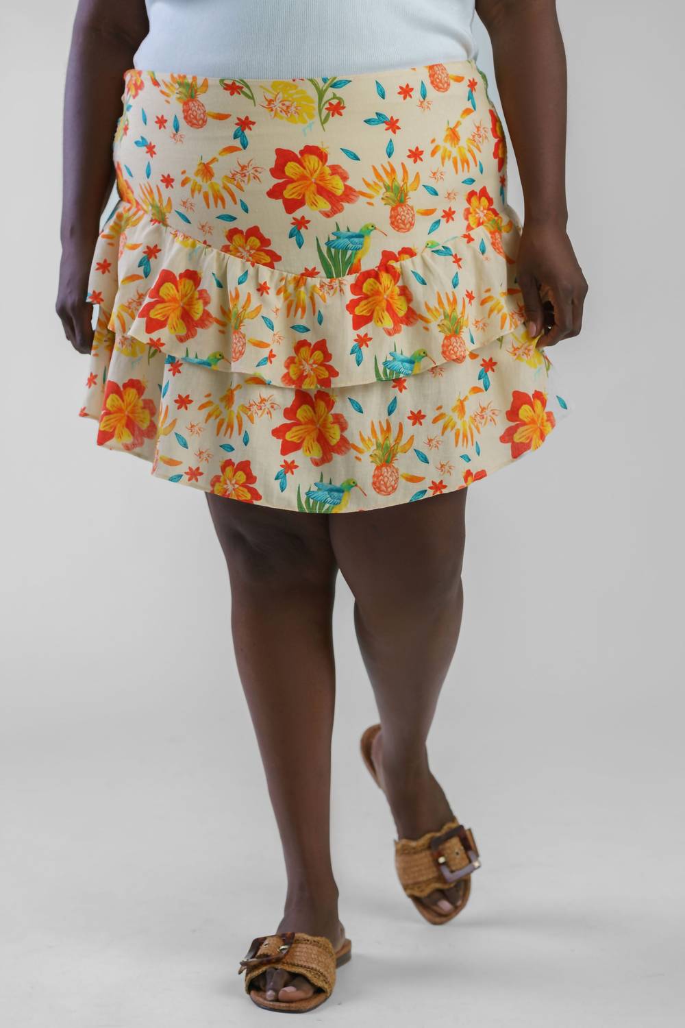 Guapa - Prana Ruffled Skirt - Plus