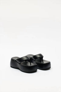 Jeffrey Campbell - Women's Crybaby Platform Wedge Thong Sandals