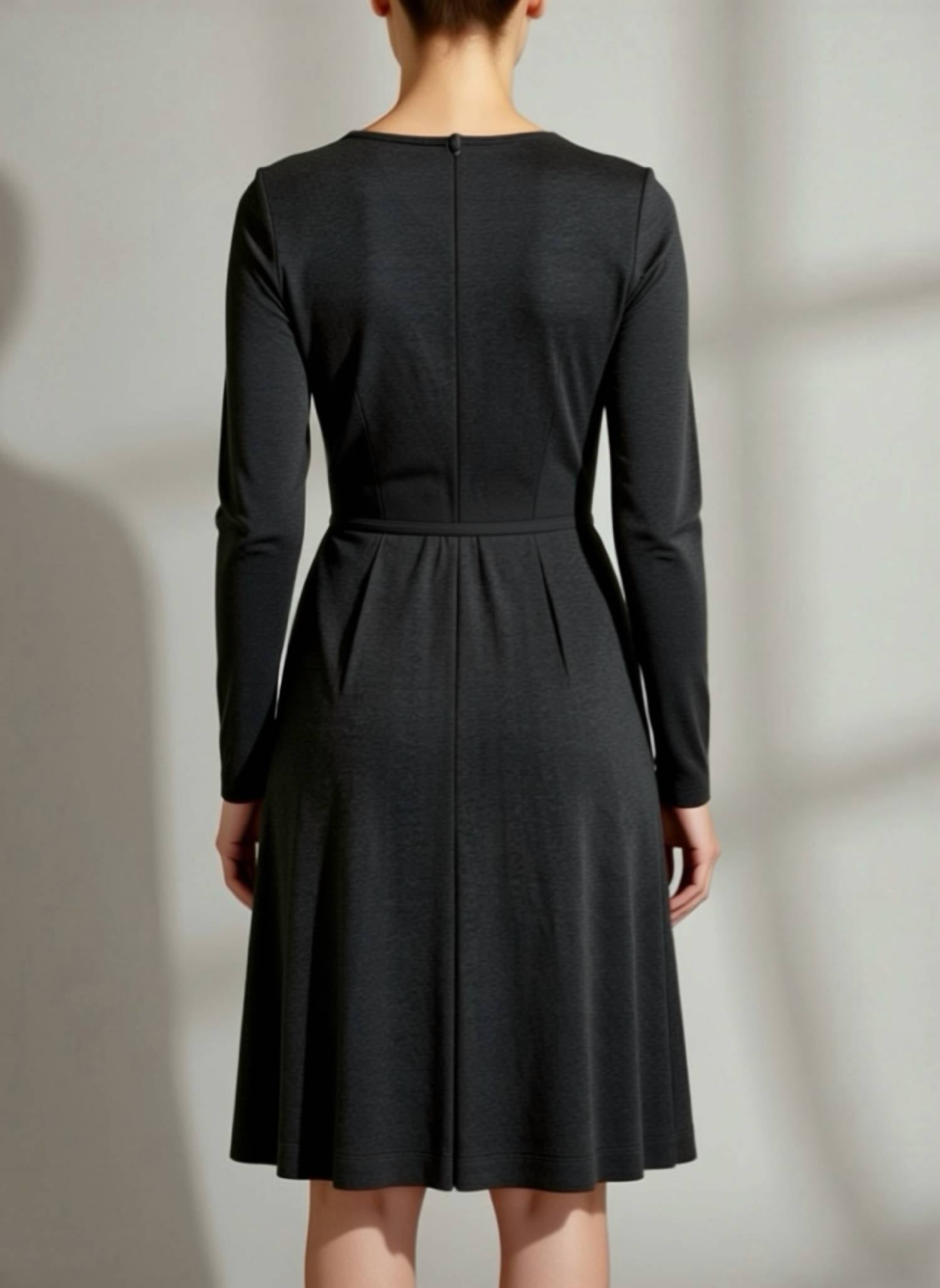 Nue By Shani - Built In Shapewear Stretch Belted Dress
