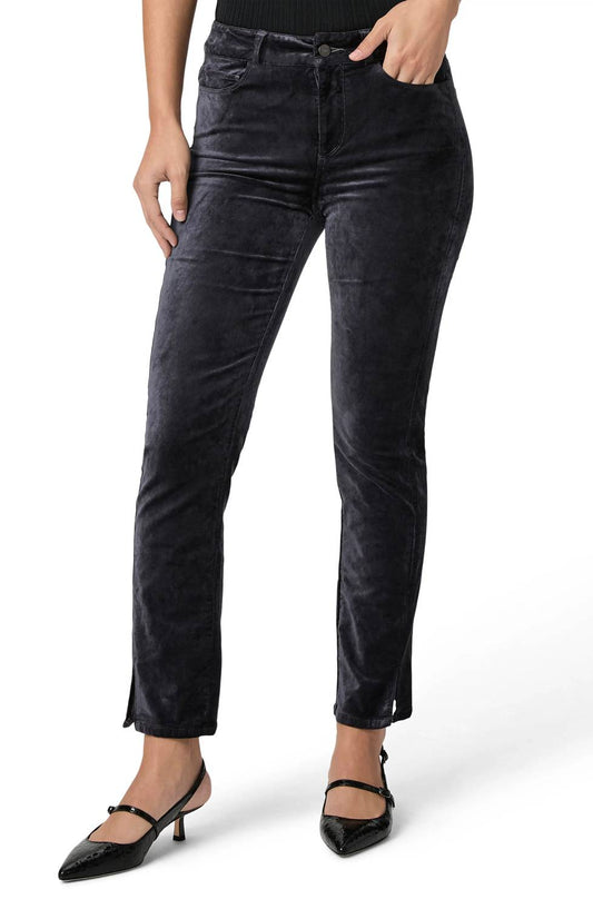 Dl1961 - Women'S - Cindy Twisted Straight Leg Velvet Pants