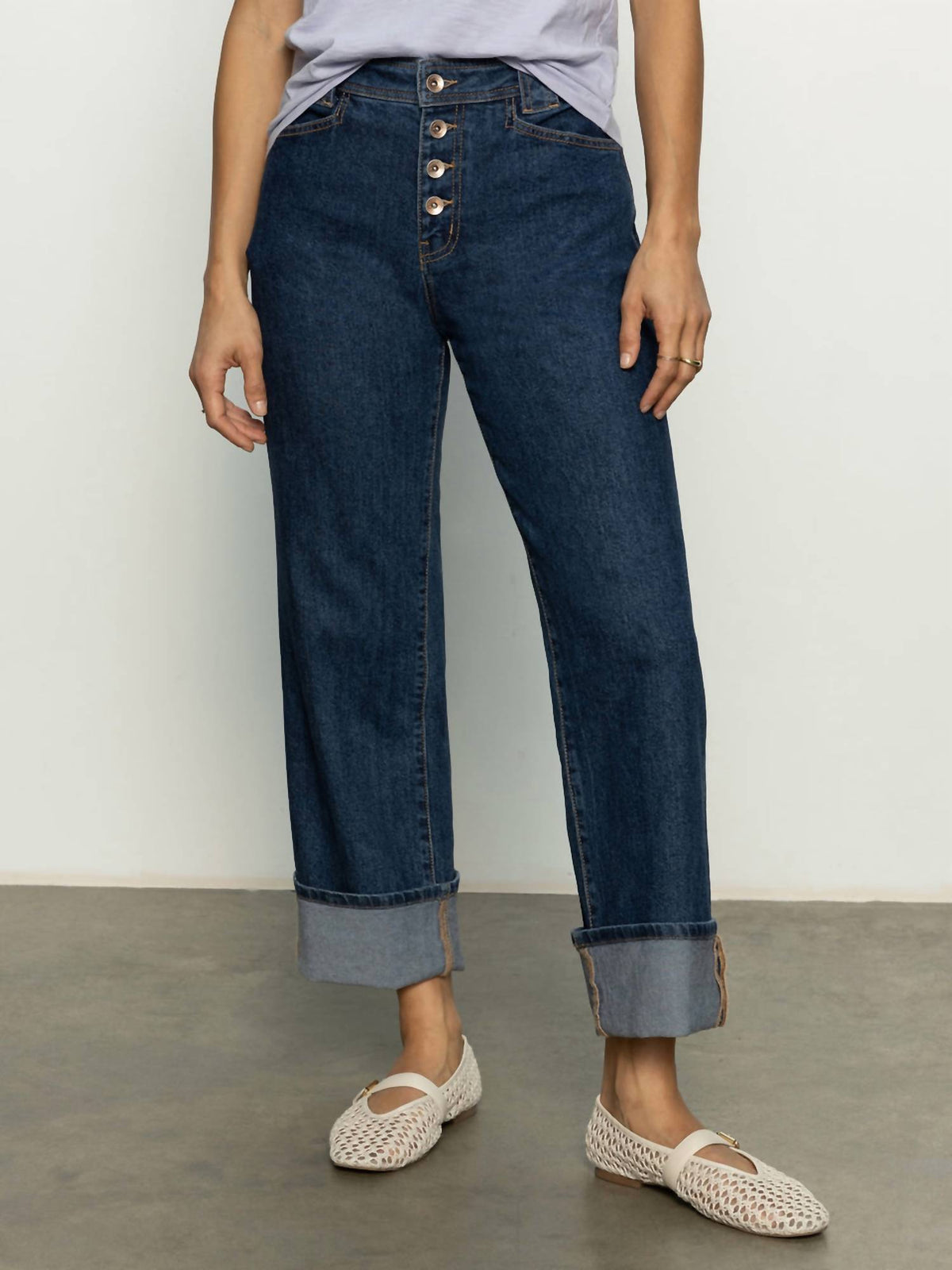 Sanctuary - Luna Cuffed Standard Rise Jeans