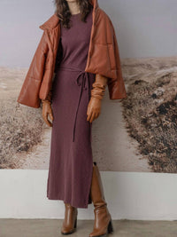 Lilla P - Belted Maxi Column Dress