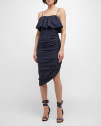 Cinq A Sept - Christa Ruffle Asymmetric Dress