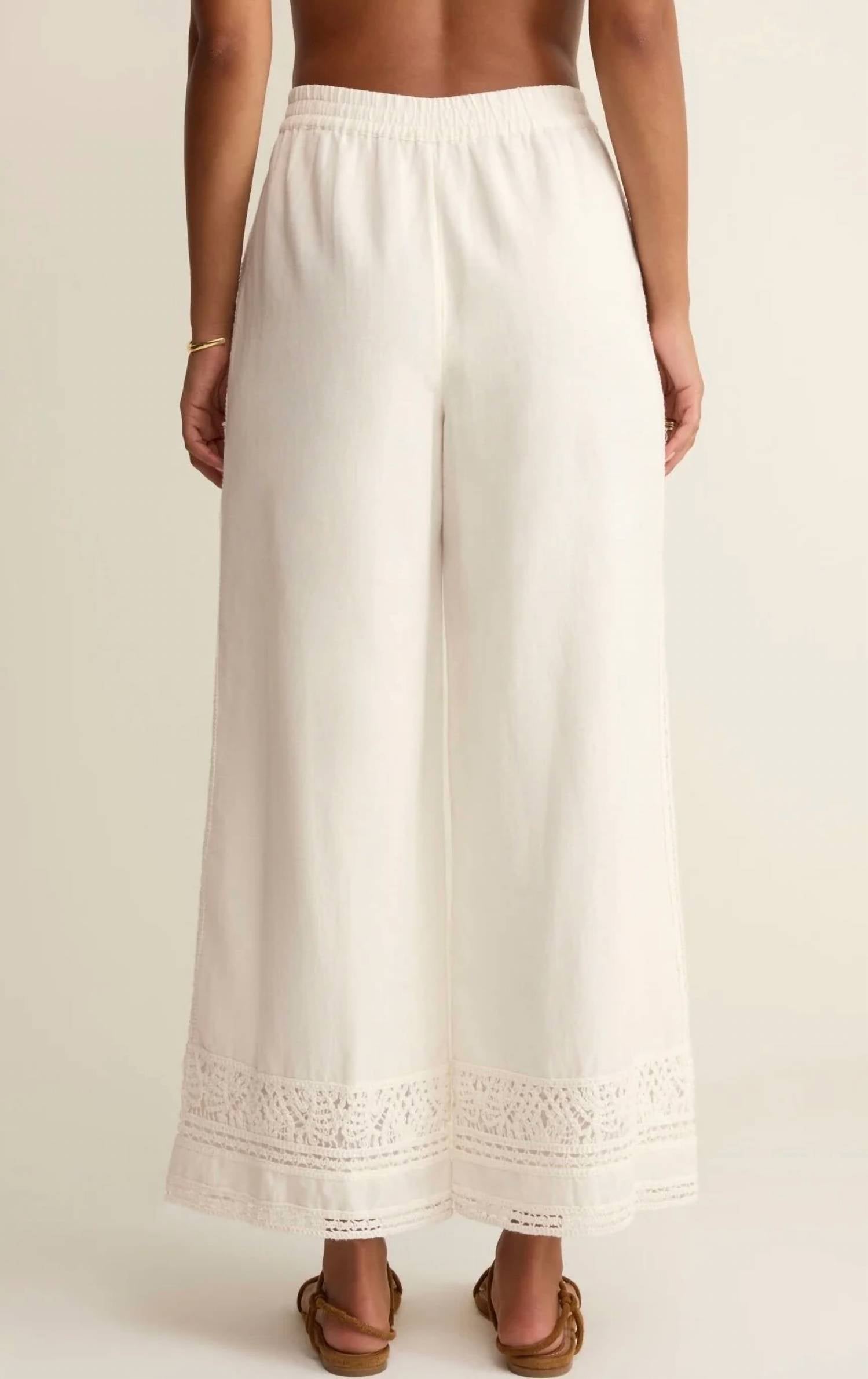 Z Supply - Scout Embroidered Wide Leg Pants
