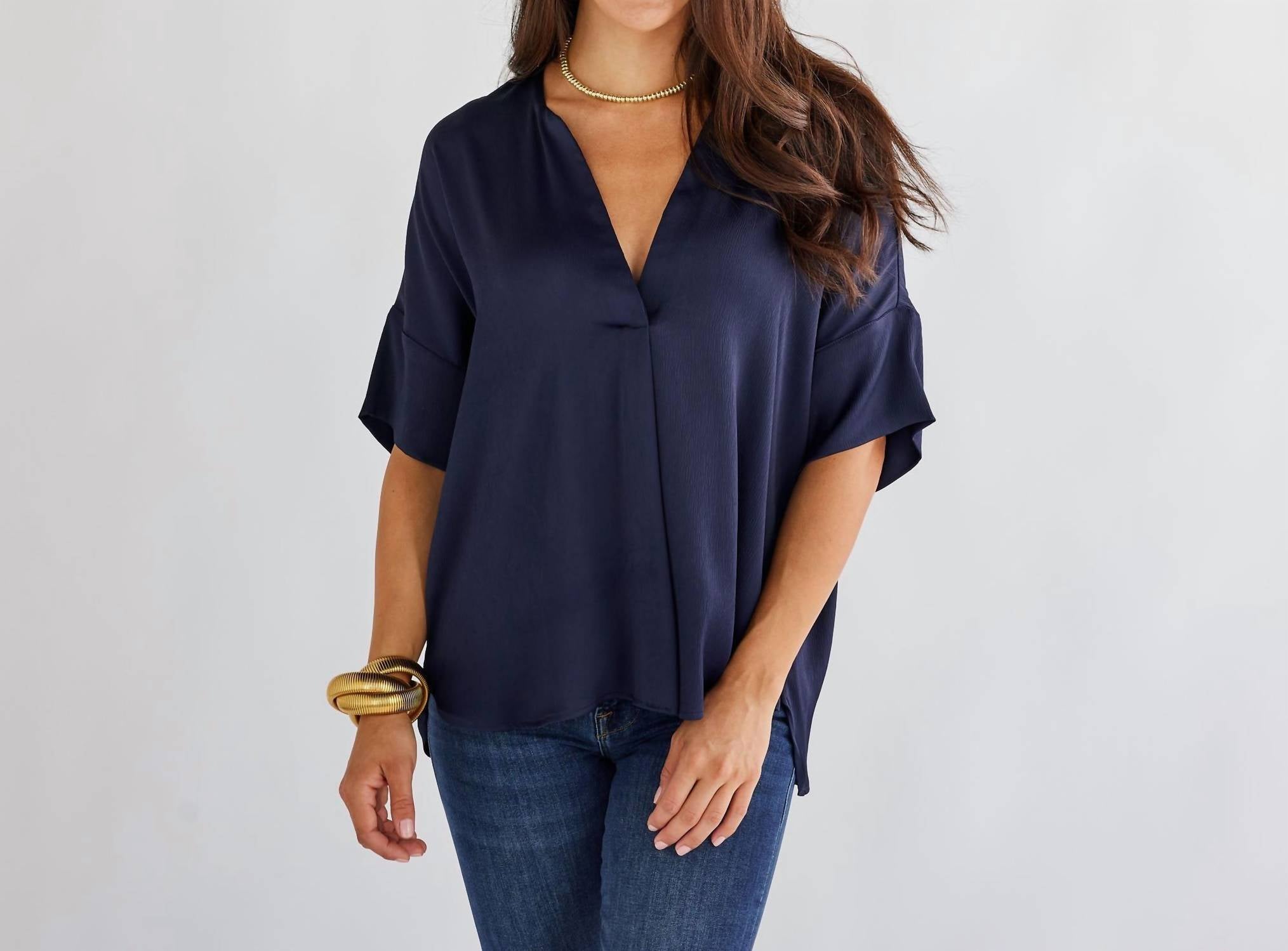 Caryn Lawn - Elizabeth Collared Top