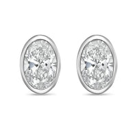 Diana M Jewels - Women's Oval Lab-grown Diamond Stud Earrings (6.00 Tcw) - Elegant
