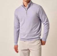 Johnnie-O - Desmond Plaited Cotton Blend 1/4 Zip Sweater
