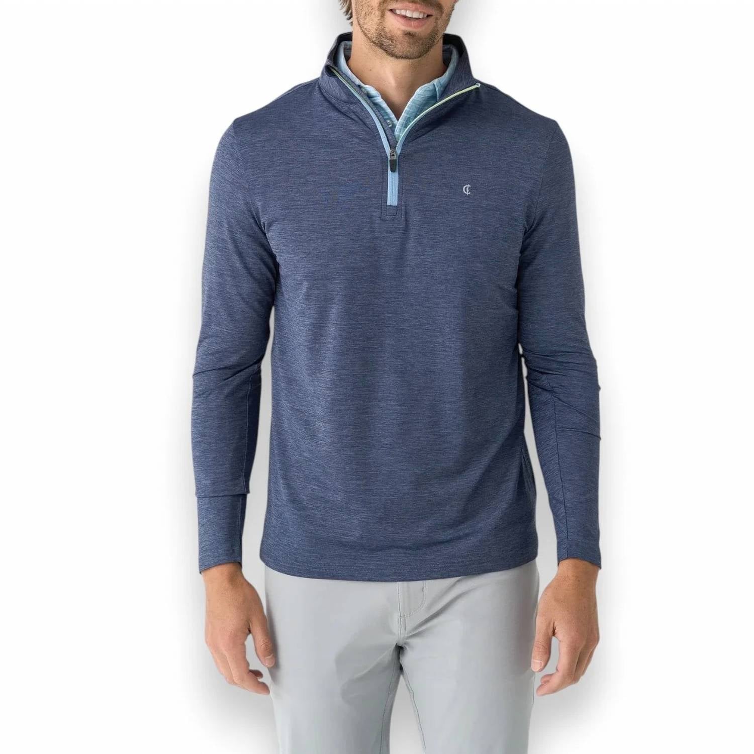 Criquet - Feather Performance Knit Quarter Zip Pullover Jacket