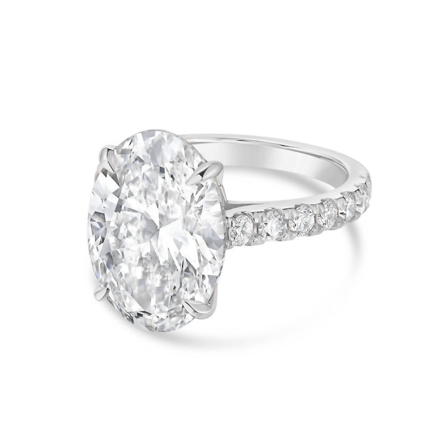 Diana M Jewels - Women's Oval & Round Lab-Grown Diamond Fashion Ring (12.00 Ct) - Luxe